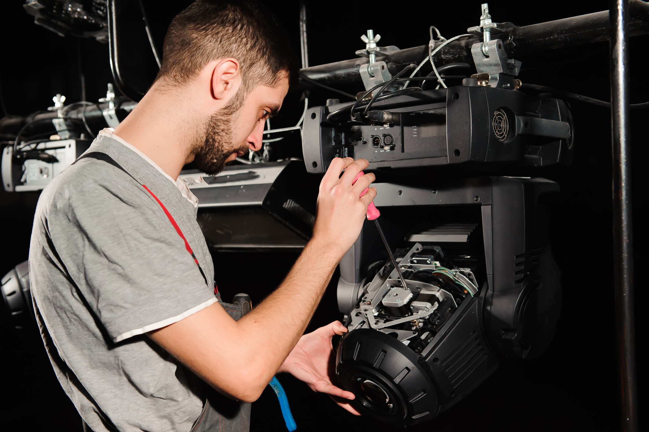 Tasker performing a Audio Visual job.