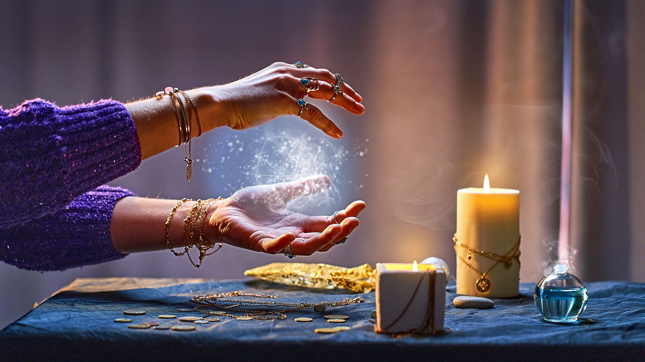 Tasker performing a Psychic Medium job.